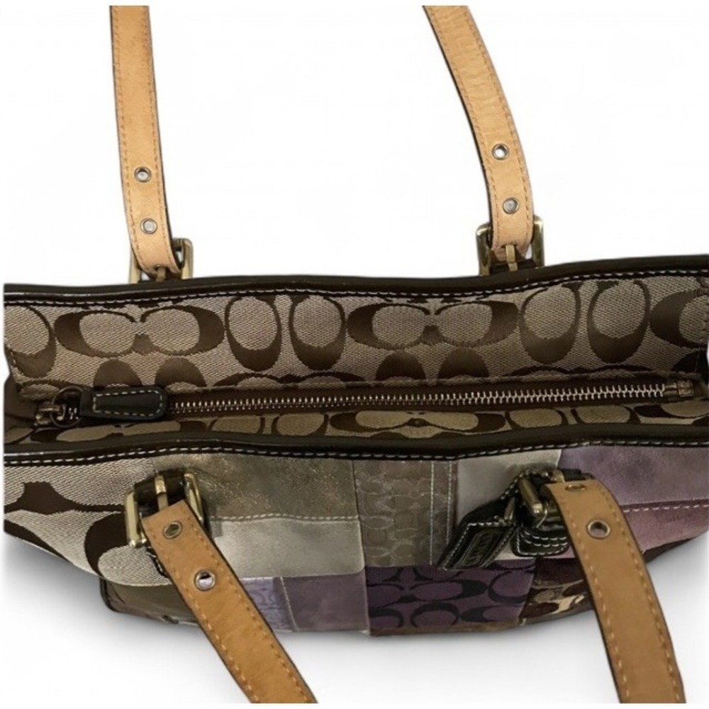 Coach Patchwork Tote Bag Legacy‎ Y2K Vintage Suede Le… - Gem